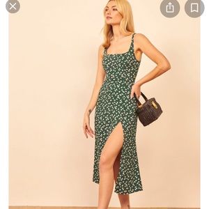 Reformation green Gilmore dress
